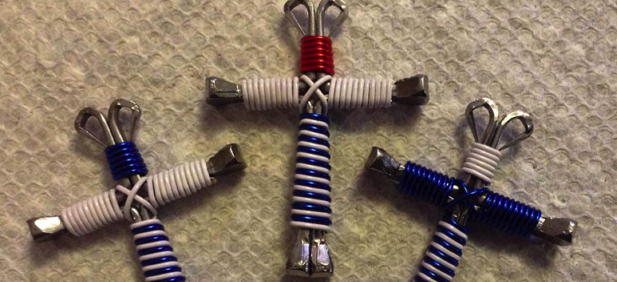 Horseshoe Nail Cross - Horseshoe Cross Necklace $