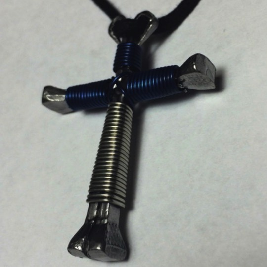 black silver horseshoe cross necklace black silver horseshoe cross necklace