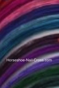 horseshoe nail crosses are available in many colors