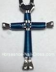 royal horseshoe cross necklace